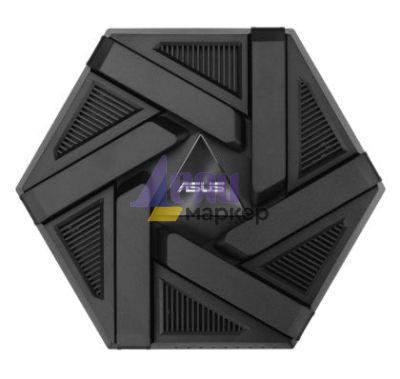 Рутер Asus Gaming Wireless Router, RT-AXE7800, AXE7800, Tri-Band, Quad-Core 1.7GHz CPU, 256MB/512MB Flash/RAM, 2.5G port, AiProtection Pro, Adaptive QoS, VPN Fusion, Instant Guard, IPTV, OFDMA, MU-MIMO, Beamforming, Link Aggregation, AiMesh, Black