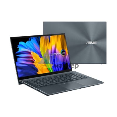 Лаптоп Asus Zenbook Pro OLED UM535QE-OLED-KY731X, AMD Ryzen 7 5800H 3.2 GHz(16M Cache, up to 4.4 GHz) OLED 15.6" FHD IPS (1920x1080) Glare Touch, 16GB, PCIEG3x2 1TB SSD, RTX 3050 Ti 4GB,Thunderbolt,TPM,Windows 11 Pro, Bag, Stylus+Pantum M6500W Laser MFP