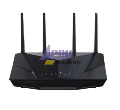 Рутер Asus Wireless Router, RT-AX5400, AX5400, Dual-Band, Tri-Core 1.5GHz CPU, 256MB/512MB Flash/RAM, Gigabit, AiProtection Pro, Adaptive QoS, VPN Fusion, IPTV, OFDMA, MU-MIMO, Beamforming, Link Aggregation, Port forwarding, AiMesh, Black