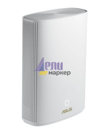 Меш система Asus Mesh WiFi, ZenWiFi AX Hybrid XP4 1PK, AX1800 + AV1300, Dual-Band, coverage up to 260m2, Quad-Core 1.2GHz CPU, 256MB/512MB Flash/RAM, Gigabit, AiProtection Pro, Adaptive QoS, VPN server/client, IPTV, OFDMA, Beamforming, AiMesh, White