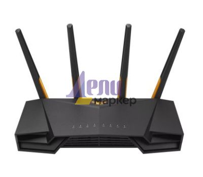 Рутер Asus Gaming Wireless Router,TUF Gaming AX3000 V2, AX3000, Dual-Band, Quad-Core 1.7GHz CPU, 256MB/512MB Flash/RAM, 2.5Gport, AiProtection Pro, Adaptive QoS, VPN Fusion, IPTV, OFDMA, Beamforming, Link Aggregation, Port forwarding, AiMesh, Black