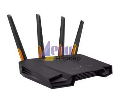 Рутер Asus Gaming Wireless Router,TUF Gaming AX3000 V2, AX3000, Dual-Band, Quad-Core 1.7GHz CPU, 256MB/512MB Flash/RAM, 2.5Gport, AiProtection Pro, Adaptive QoS, VPN Fusion, IPTV, OFDMA, Beamforming, Link Aggregation, Port forwarding, AiMesh, Black