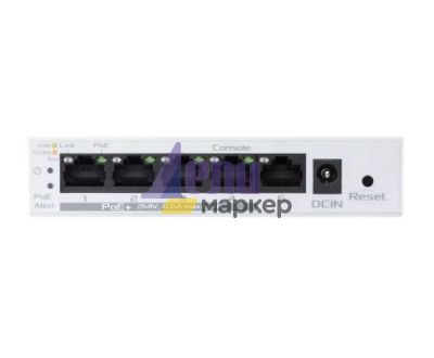 Комутатор Asus Business 5Port Smart Managed Switch PoE+,ExpertWiFi EBP15, 4 ports PoE+, 60W, VLAN, QoS, Port Mirroring, wall mounting,White