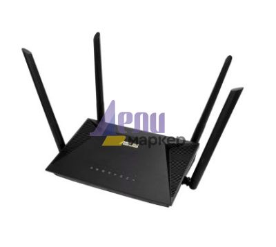 Рутер Asus Wireless Router,RT-AX1800U, AX1800, Dual-Band, Dual-Core 880MHz CPU, 128MB/256MB, Gigabit, AiProtection Classic, Traditional QoS, VPN server/client, IPTV, OFDMA, MU-MIMO, Beamforming, AiMesh,Black