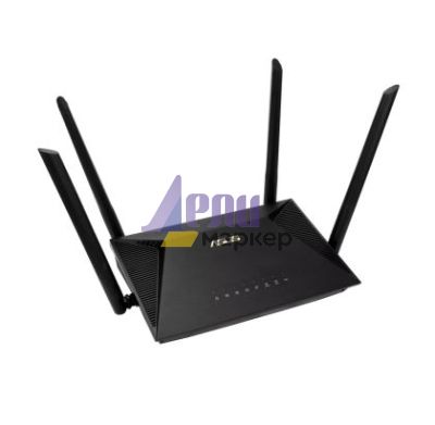 Рутер Asus Wireless Router,RT-AX1800U, AX1800, Dual-Band, Dual-Core 880MHz CPU, 128MB/256MB, Gigabit, AiProtection Classic, Traditional QoS, VPN server/client, IPTV, OFDMA, MU-MIMO, Beamforming, AiMesh,Black