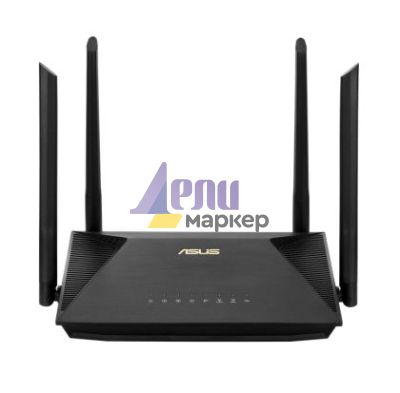 Рутер Asus Wireless Router,RT-AX1800U, AX1800, Dual-Band, Dual-Core 880MHz CPU, 128MB/256MB, Gigabit, AiProtection Classic, Traditional QoS, VPN server/client, IPTV, OFDMA, MU-MIMO, Beamforming, AiMesh,Black