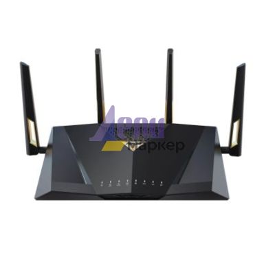 Рутер Asus Gaming Wireless Router, RT-BE88U, BE7200, Dual-Band, Quad-Core 2.6GHz CPU, 256MB/2GB Flash/RAM, 4K-QAM, MLO, 10G dual-port, SFP+, 2.5G quad-port, AiProtection Pro, Adaptive QoS, VPN Fusion, Instant Guard, IPTV, OFDMA, MU-MIMO, AiMesh, Black