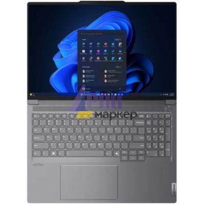 Лаптоп Lenovo ThinkBook 16p G5 Intel Core i7-14650HX (up to 5.2GHz, 30MB), 32GB(16+16) DDR5 5600MHz, 1TB SSD, 16" WQXGA (2560x1600) IPS AG, Color Calibration, Backlit KB, Storm Grey, WLAN, BT, FPR, DOS, 3Y Onsite