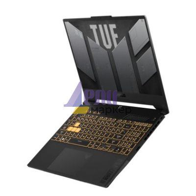 Лаптоп Asus TUF F15 FX507VV-LP148,Inteli7-13620H 2.4 GHz (24M  Cache, up to 4.9 GHz, 10 cores), 15.6" FHD (1080 x 1920) 16:9,144Hz,16GB DDR5 ,1TB PCIe 4.0,RTX 4060 8GB GDDR6, Wi-Fi 6(802.11ax)Backlit Chiclet Keyboard 1-Zone RGB, no OS, Mecha Gray