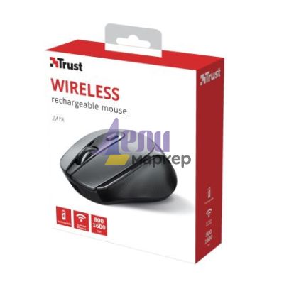 Мишка TRUST Zaya Wireless Rechargeable Mouse Black