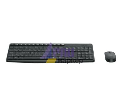 Комплект Logitech MK235 Wireless Keyboard and Mouse Combo - Grey - US INTL