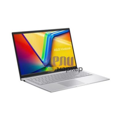 Лаптоп Asus Vivobook X1504VA-BQ1400,Intel i7-1355U 1.7 GHz (12MB Cache, up to 5.0 GHz),15.6"FHD (1920x1080) ,16GB DDR4 (8 on bd) 1TB SSDG4,Intel Iris X Graphics, No OS, Cool Silver