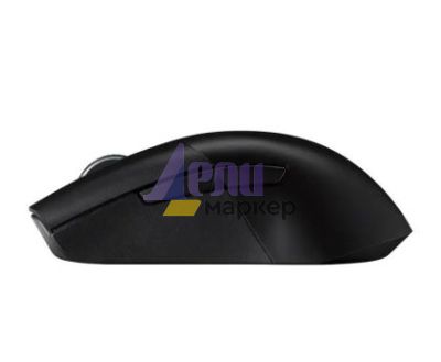 Мишка Asus ROG Keris Wireless AimPoint Gaming Mouse, Tri-mode connectivity (2.4GHz RF, Bluetooth, Wired), 36000 DPI sensor, 5 programmable buttons, ROG SpeedNova, Replaceable switches, Paracord cable, Black