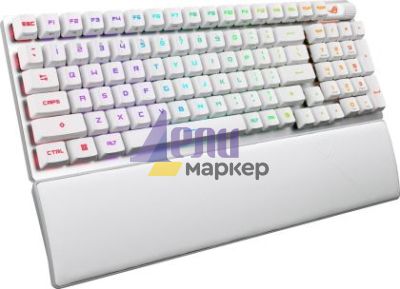 Клавиатура Asus ROG Strix Scope II 96 Wireless Gaming Keyboard, Tri-Mode Connection, Dampening Foam & Switch-Dampening Pads, Hot-Swappable Pre-lubed ROG NX Snow Mechanical Switches, PBT Keycaps, RGB-White