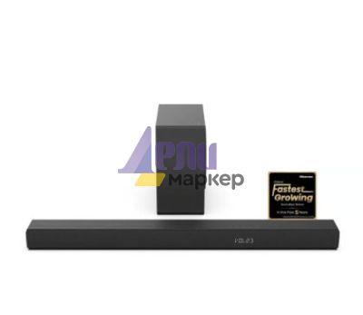 Аудио система Hisense HS3100, 6-speaker surround sound system, 480W Total Output Power,6.5їWireless subwoofer, Rear surround speakers, Dolby Digital Plus and DTS Virtual:X, EzPlay and Bluetooth 5.3,Black