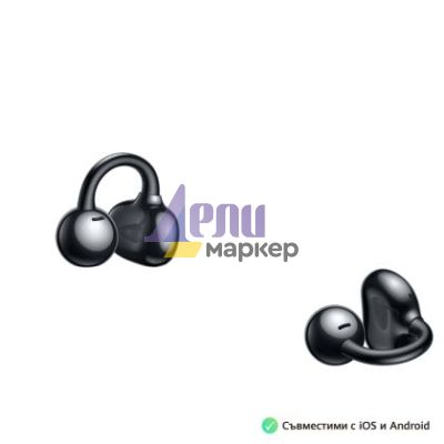 Слушалки Huawei FreeClip Dove-T00 Black, Bluetooth 5.3, 20Hz - 20 KHz, 55mAh