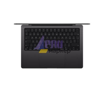Лаптоп Apple 14-inch MacBook Pro: Apple M4 chip with 10-core CPU and 10-core GPU, 16GB, 1TB SSD - Space Black, US keyboard