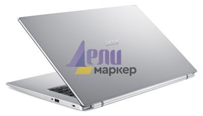 Лаптоп Acer Aspire 5, A517-52G-56MX, Intel Core i5-1135G7 (2.40GHz up to 4.20GHz, 8MB), 17.3" FHD IPS (1920x1080) Slim Bazel, HD Cam, 8GB DDR4 (up to 32GB), 512GB PCIe NVMe SSD, nVidia GeForce MX450 2GB DDR5, 802.11ax, BT, Linux, Silver