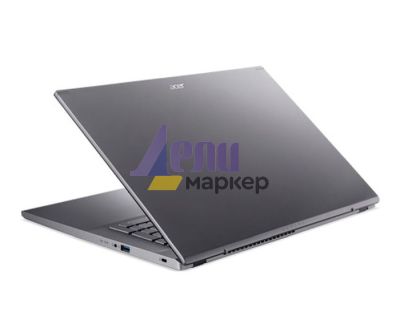 Лаптоп Acer Aspire 5, A517-53G-531M, Intel Core i5-1240P (up to 4.40GHz, 12MB), 17.3" FHD IPS (1920x1080), HD Cam, 8GB DDR4 (up to 32GB), 512GB PCIe NVMe SSD+1 slot M2 free, nVidia GeForce RTX 2050 4GB GDDR6, 802.11ax, BT 5.1, FPR, Backlit Kbd, Linux, Gra