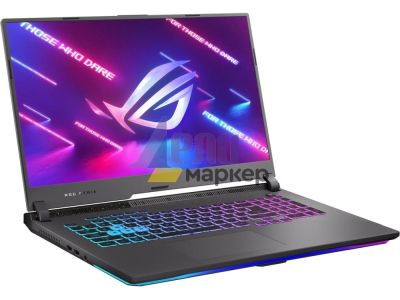Лаптоп Asus ROG Strix G17 G713RM-KH011, AMD Ryzen 7 6800H (8-core/16-thread, 20MB cache, up to 4.7 GHz max boost), 17.3" FHD AG (1920x1080) 360Hz,16GB DDR5 4800MHz (2x8GB), PCIE NVME 1TB M.2 SSD, NVIDIA GeForce RTX 3060 6GB GDDR6, WiFi 6,RGB 4 Z