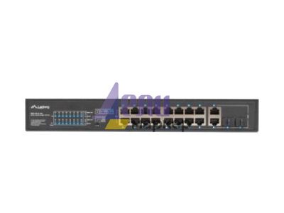 Комутатор Lanberg switch 16x 100mb poe+/2x 1GB/1x sfp unmanaged rack 10" & 19" gigabit ethernet 150w