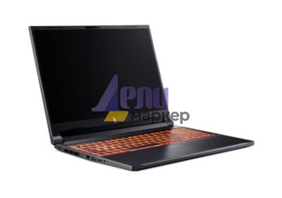 Лаптоп Acer Nitro V16, ANV16-61-R7A2, AMD Ryzen R5 340 with AI (up to 4.80GHz,16MB), 16" WUXGA (1920x1200)IPS, 165Hz, 16GB DDR5 (1 slot free), 512GB PCIe NVMe SSD, M.2 (slot free), RTX 4050 6GB GDDR6, MicroSD, FHD Cam&Mic.,WIFI6E+BT, Backlit kbd, No OS, B