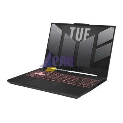 Лаптоп Asus TUF A15 FA507NVR-LP073, AMD Ryzen 7  7435HS 3.1GHz (20MB Cache, up to 4.55GHz, 8 cores, 16 Threads), 15.6" FHD(1920 x 1080) 16:9,16GB DDR5 ,1TB  PCIe 4.0,RTX 4060 6GB GDDR6, Wi-Fi 6(802.11ax)Backlit Chiclet Keyboard 1-Zone RGB, no OS, Mecha Gr
