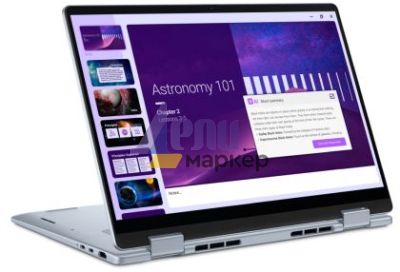 Лаптоп Dell 14 Plus 2-in-1 DB04250, Intel Ultra 5 226V (40 TOPS NPU, 8 cores, up to 4.5 GHz), 14" 16:10 FHD+(1920x1200) Touch 300nits WVA AG, 16GB, LPDDR5X, 8533MT/s (onboard), 512GB M.2 SSD PCIe, Intel Arc, FHD RGB and Mic, Wi-Fi 7, FPR, Backlit Kb, Win