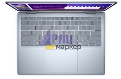 Лаптоп Dell 14 Plus 2-in-1 DB04250, Intel Ultra 7 256V (47 TOPS NPU, 8 cores, up to 4.8 GHz), 14" 16:10 FHD+(1920x1200) Touch 300nits WVA AG, 16GB, LPDDR5X, 8533MT/s (onboard), 512GB M.2 SSD PCIe, Intel Arc, FHD RGB and Mic, Wi-Fi 7, FPR, Backlit Kb, Win