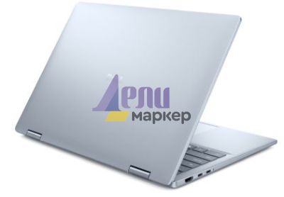 Лаптоп Dell 14 Plus 2-in-1 DB04250, Intel Ultra 7 256V (47 TOPS NPU, 8 cores, up to 4.8 GHz), 14" 16:10 FHD+(1920x1200) Touch 300nits WVA AG, 16GB, LPDDR5X, 8533MT/s (onboard), 512GB M.2 SSD PCIe, Intel Arc, FHD RGB and Mic, Wi-Fi 7, FPR, Backlit Kb, Win