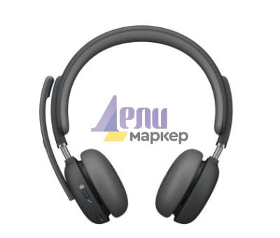 Слушалки Logitech Zone Wireless 2 Headset, Teams - GRAPHITE