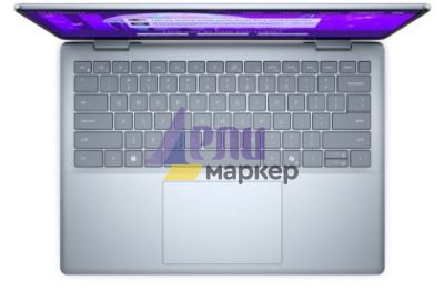Лаптоп Dell 14 Plus DB14250, Intel Ultra 7 256V (47 TOPS NPU, 8 cores, up to 4.8 GHz), 14.0" 2.5K (2560x1600) WVA/IPS 300nits AG, 16 GB: LPDDR5x, 8533 MT/s (onb), 512GB M.2 SSD, Intel Arc, FHD Cam and Mic, Wi-Fi 7, Backlit Kb, Win11 Pro, Ice Blue, 3Y CI