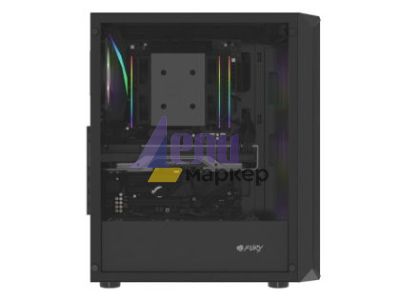 Кутия за компютър Fury PC Case Shobo SH4F RGB Midi Tower, Window, Black