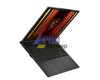Лаптоп MSI Stealth A16 AI+ A3XWHG, NVIDIA GeForce RTX 5070 Ti 12GB GDDR7 992 AI TOPS, AMD Ryzen AI 9 HX 370 (12C, 24T, Up to 5.1 GHz 24 MB L3), 16" 16:10 QHD+ (2560x1600) OLED, 240hz, 1ms, 32GB DDR5 LPDDR5x-7500, 2TB  PCIe Gen4x4 SSD, Wi-Fi 7, Windows 11