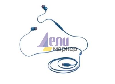 Слушалки JBL T310C BLU USB-C In-ear headphones