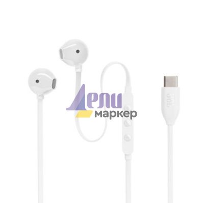 Слушалки JBL T305C WHT USB-C In-ear headphones