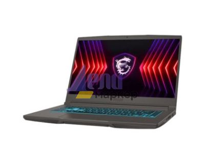 Лаптоп MSI Thin 15 A B7VF, AMD Ryzen 5 7535HS (6C/12T, up to 4.55GHz, 16MB L3), GeForce RTX 4060 8GB GDDR6 233 AI TOPS, 15.6" FHD (1920x1080), 144Hz, IPS-Level, 16GB DDR5 2x8 4800MHz, 512GB Gen4x4 SSD, WiFi 6E, BT5.3, Single Backlit Kbd (Blue), NO OS, 52.