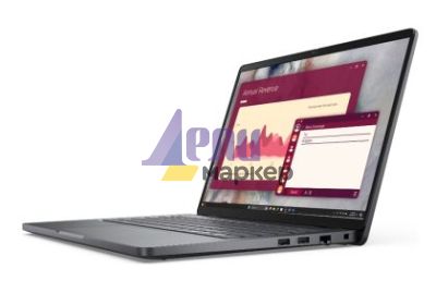Лаптоп Dell Pro 14 PC14250, Intel Ultra 7 255U (12 TOPS NPU, 12 cores, up to 5.2 GHz), 14" FHD+(1920x1200) 300nits AG, 32 GB: 1x32 GB, DDR5, 5600 MT/s, 512 GB SSD, Intel Graphics, FHD HDR IR Cam and Mic, Wi-Fi 6E, FPR, Backlit Kb, Win 11 Pro, Platinum sil