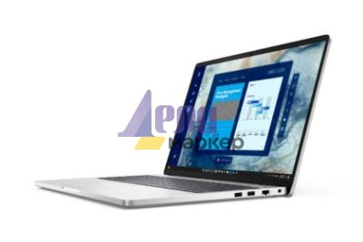 Лаптоп Dell Pro 16 PC16250, Intel Ultra 7 255U (12 TOPS NPU, 12 cores, up to 5.2 GHz), 16" FHD+(1920x1200) 300nits AG, 16 GB: 1x16 GB, DDR5, 5600 MT/s, 512 GB SSD, Intel Graphics, FHD HDR IR Cam and Mic, Wi-Fi 6E, FPR, Backlit Kb, Win11 Pro, Platinum silv
