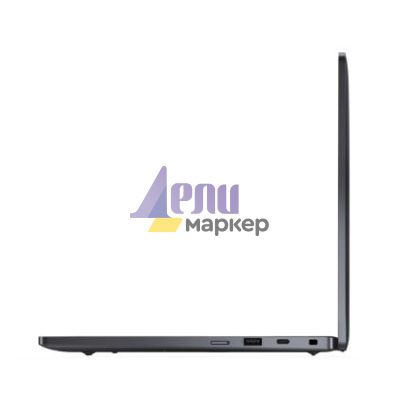 Лаптоп Dell Pro 14 Premium PA14250, Intel Ultra 7 266V (48 TOPS NPU, 8 cores, up to 5.0GHz), 14.0" FHD+(1920x1200) WVA 400nits AG, 16GB LPDDR5x, 8533MT/s (onbd), 512GB SSD, Intel Arc, 8MP HDR+IR Cam and Mic, Wi-Fi 7, FPR, Backlit Kb, Win11 Pro, Magnesium,