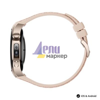 Часовник Huawei Watch 5, Soc-L29L, Stellar Beige + Huawei FreeBuds 6i White