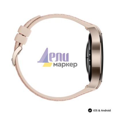Часовник Huawei Watch 5, Soc-L29L, Stellar Beige + Huawei FreeBuds 6i White