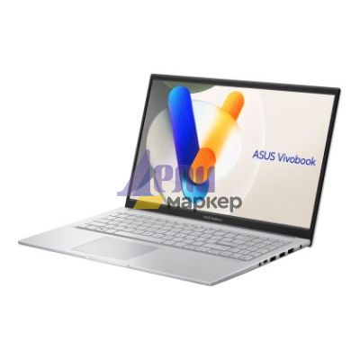 Лаптоп Asus Vivobook X1504ZA-NJ865,Intel i3-1215U , 1.2 GHz (10M Cache, up to 4.4 GHz, 6 cores), 15.6" FHD(1920x1080), 8 GB DDR4 ,512G PCIEG4.0 SSD, No OS,Cool Silver