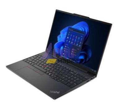 Лаптоп Lenovo ThinkPad E16 G2 AMD Ryzen 7 7735HS (up to 4.75GHz, 16MB), 32GB(16+16)DDR5-4800, 1TB SSD, 16" WUXGA (1920x1200) IPS AG, AMD Radeon  680M, FHD&IR Cam, Backlit KB, Black, WLAN, BT, 3cell, FPR, DOS, 3Y Onsite