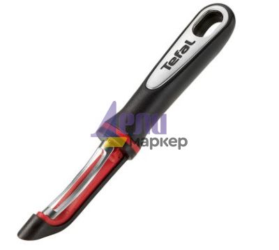 Белачка Tefal K2071014, Ingenio, Peeler, Kitchen tool, Stainless steel blades, 30x9.8x3.6cm, Up to 230°C, Dishwasher safe, black and red