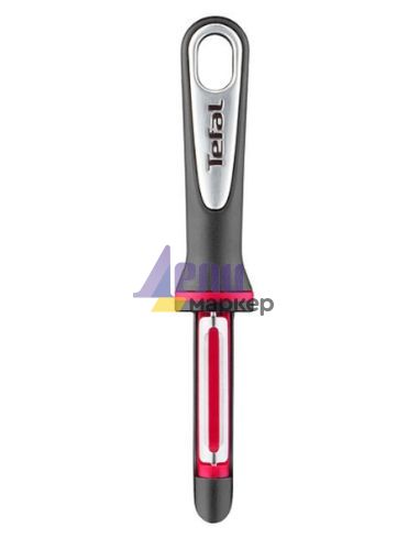Белачка Tefal K2071014, Ingenio, Peeler, Kitchen tool, Stainless steel blades, 30x9.8x3.6cm, Up to 230°C, Dishwasher safe, black and red