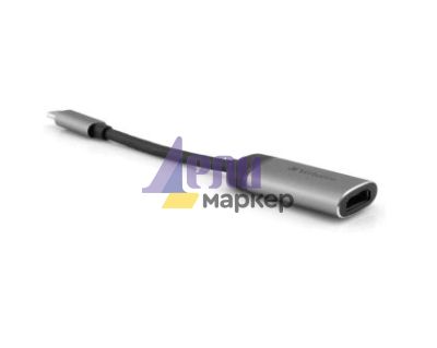 Адаптер Verbatim USB-C to HDMI 4K Adapter - USB 3.1 Gen 1/HDMI 10cm Cable