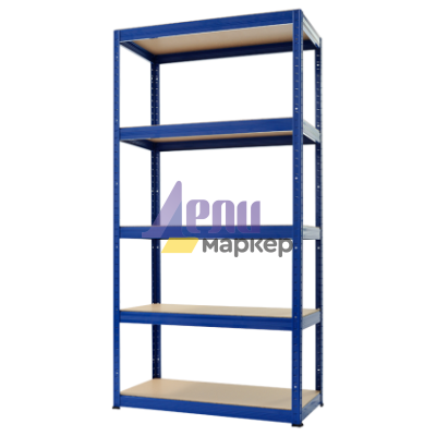 Метален стелаж STAR 180x90x40 см, до 175 кг на рафт - син