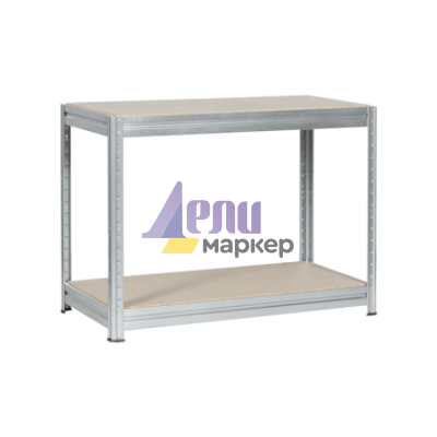 Метален стелаж MEGA 87x160x60 см, до 600 кг на рафт - цинк
