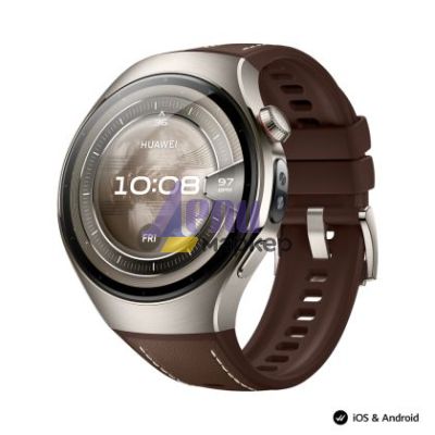 Часовник Huawei Watch 5, Rates-L29L, Brown + Huawei FreeBuds 6i White